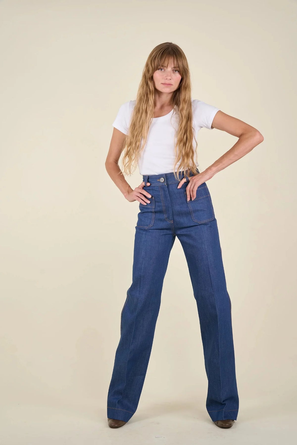 Le Jean Jeanne denim bleu, vue 3