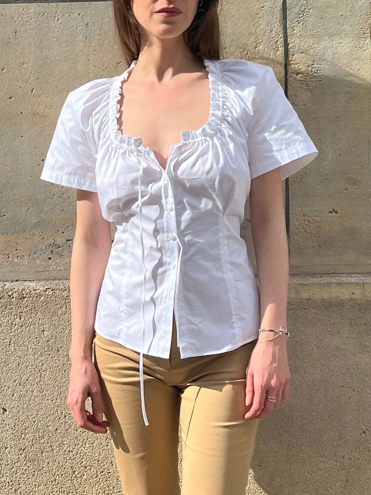 La Blouse Flora blanche, vue 1