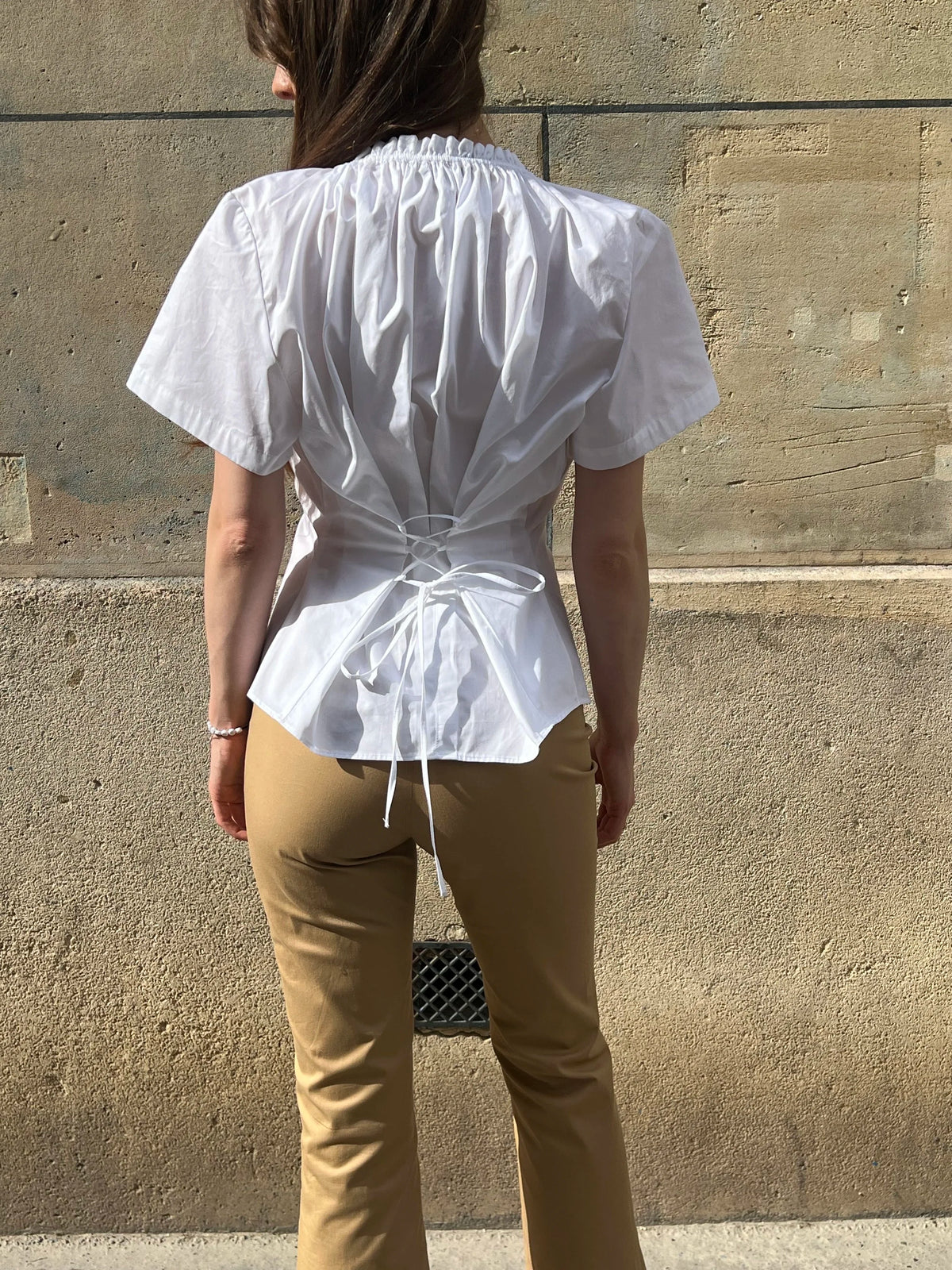 La Blouse Flora blanche, vue 2