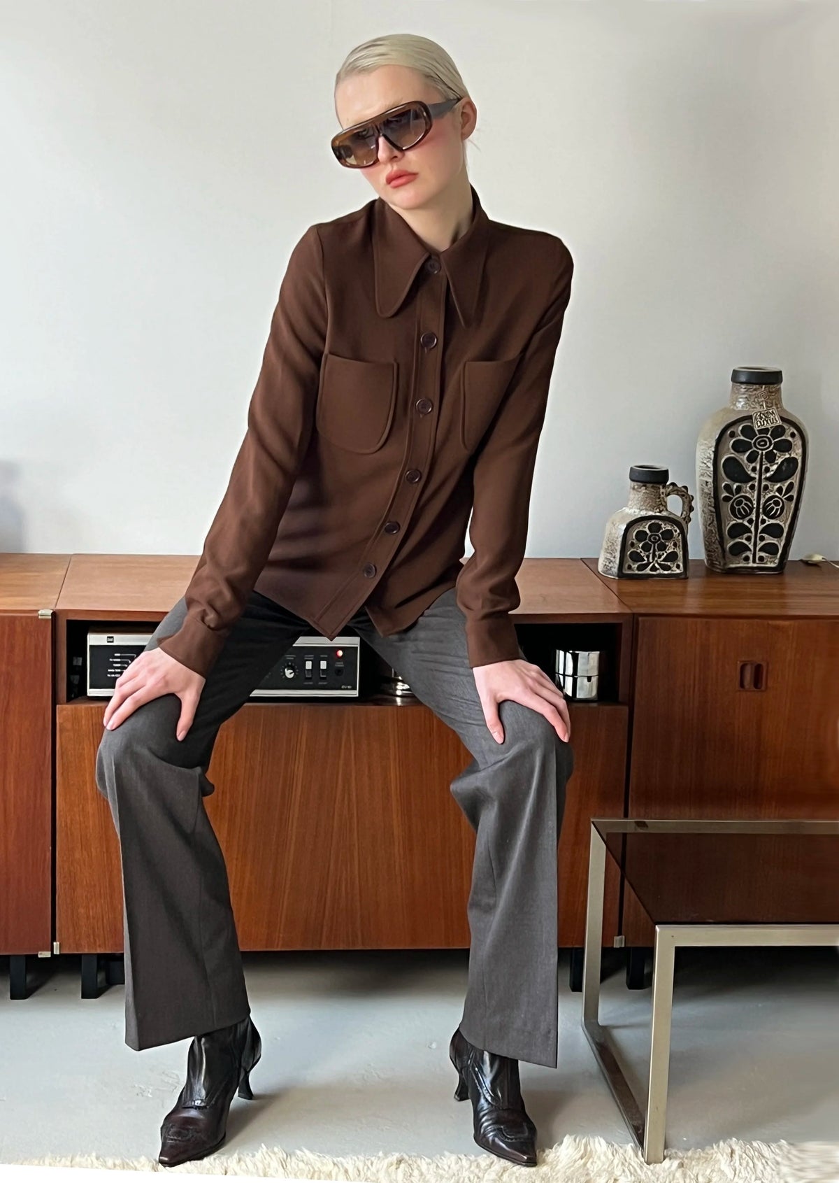 La Chemise Chloé brun noisette, vue 2