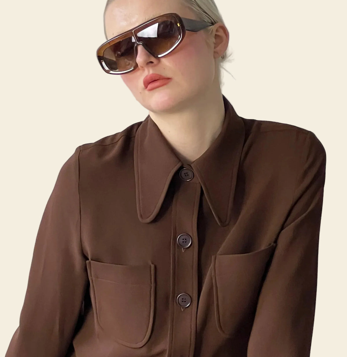 La Chemise Chloé brun noisette, vue 1