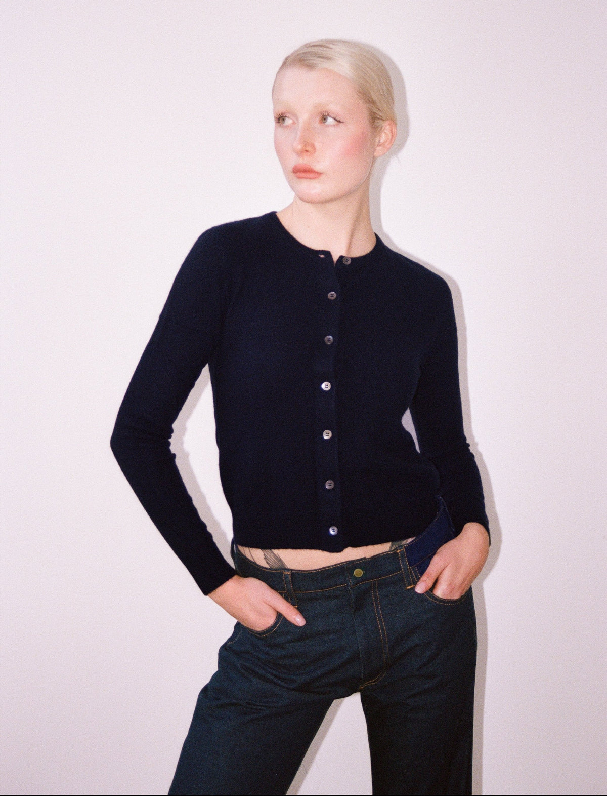 Le Cardigan BB marine, vue 1