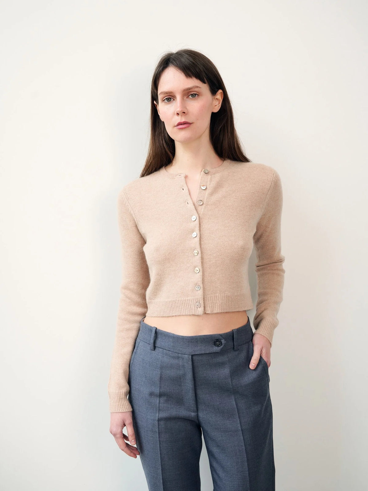 Le Cardigan Buci beige, vue 2