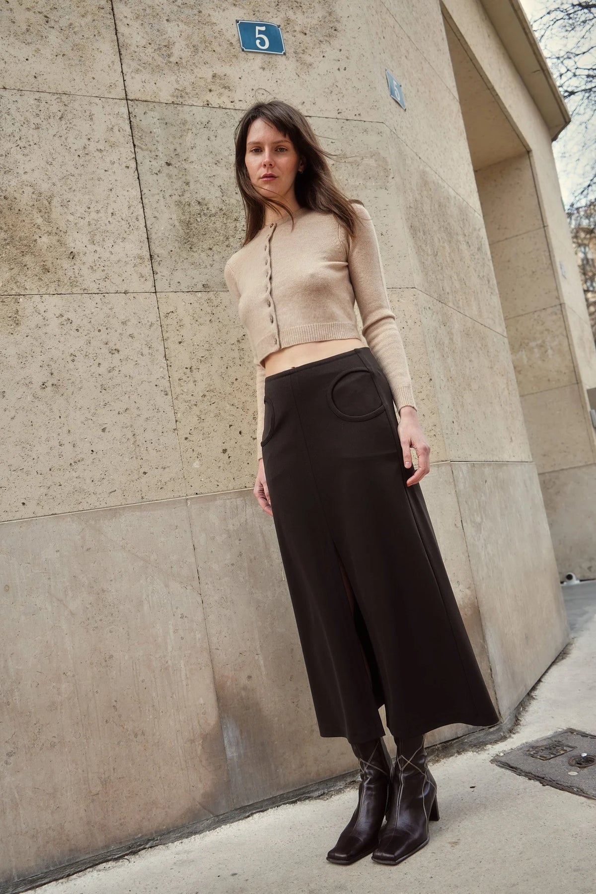 Le Cardigan Buci beige, vue 4