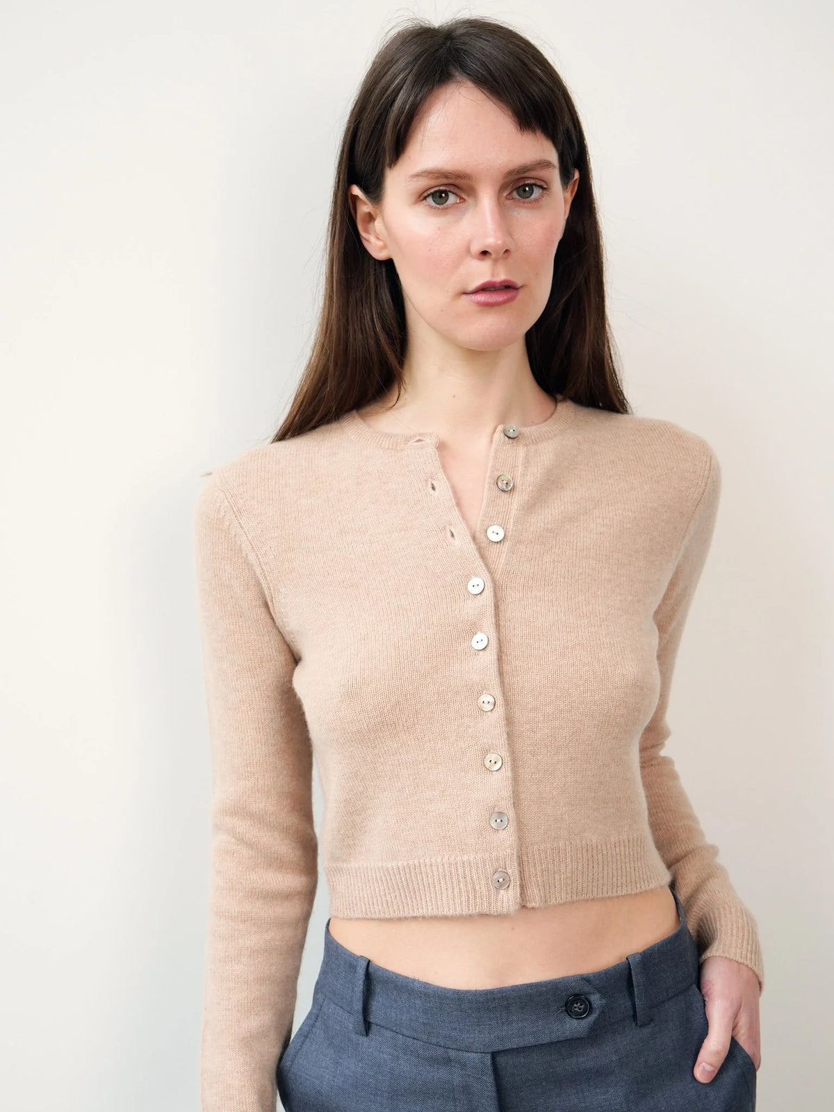 Le Cardigan Buci beige, vue 1