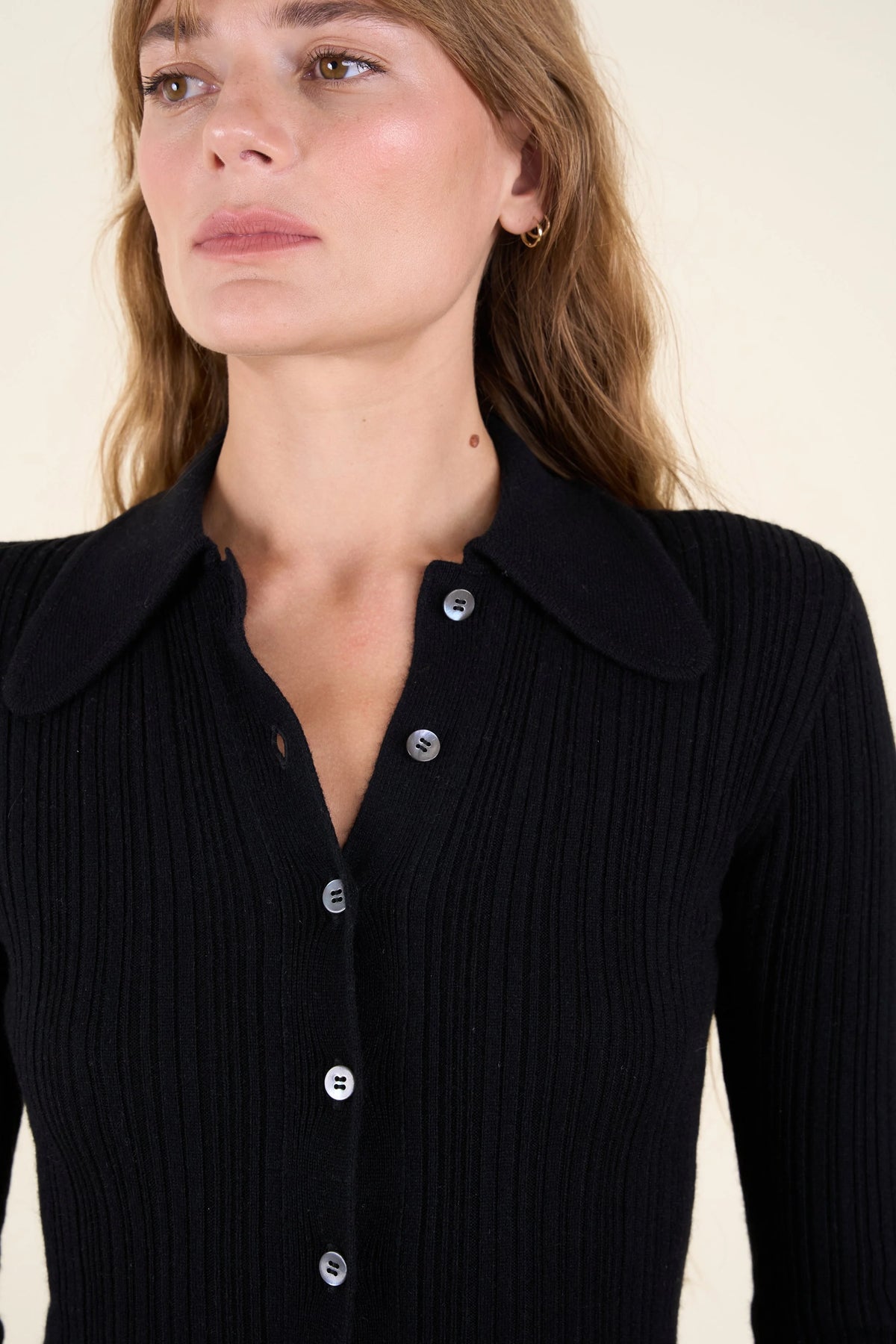 Le Cardigan Melody noir, vue 2