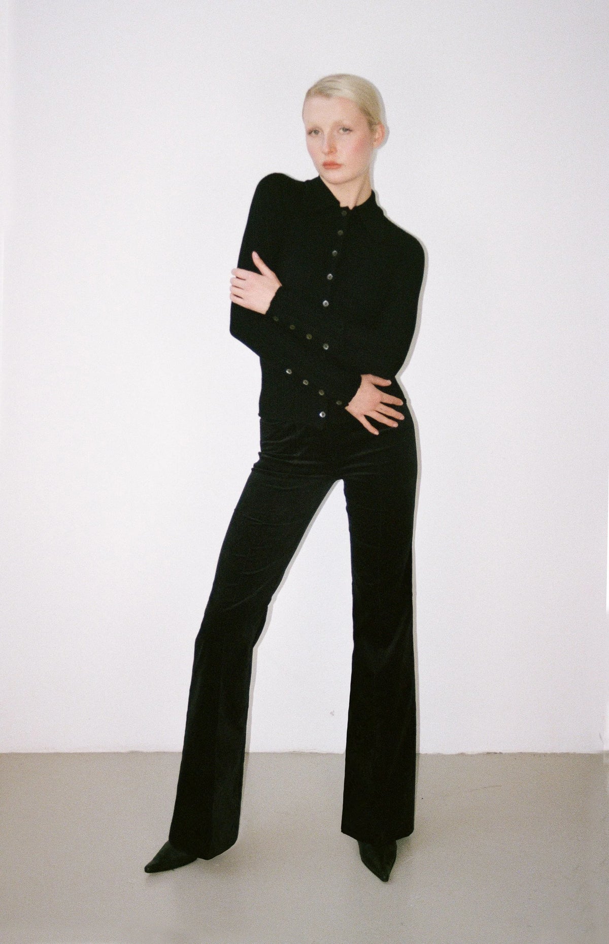 The Melody Cardigan in Black, view 10