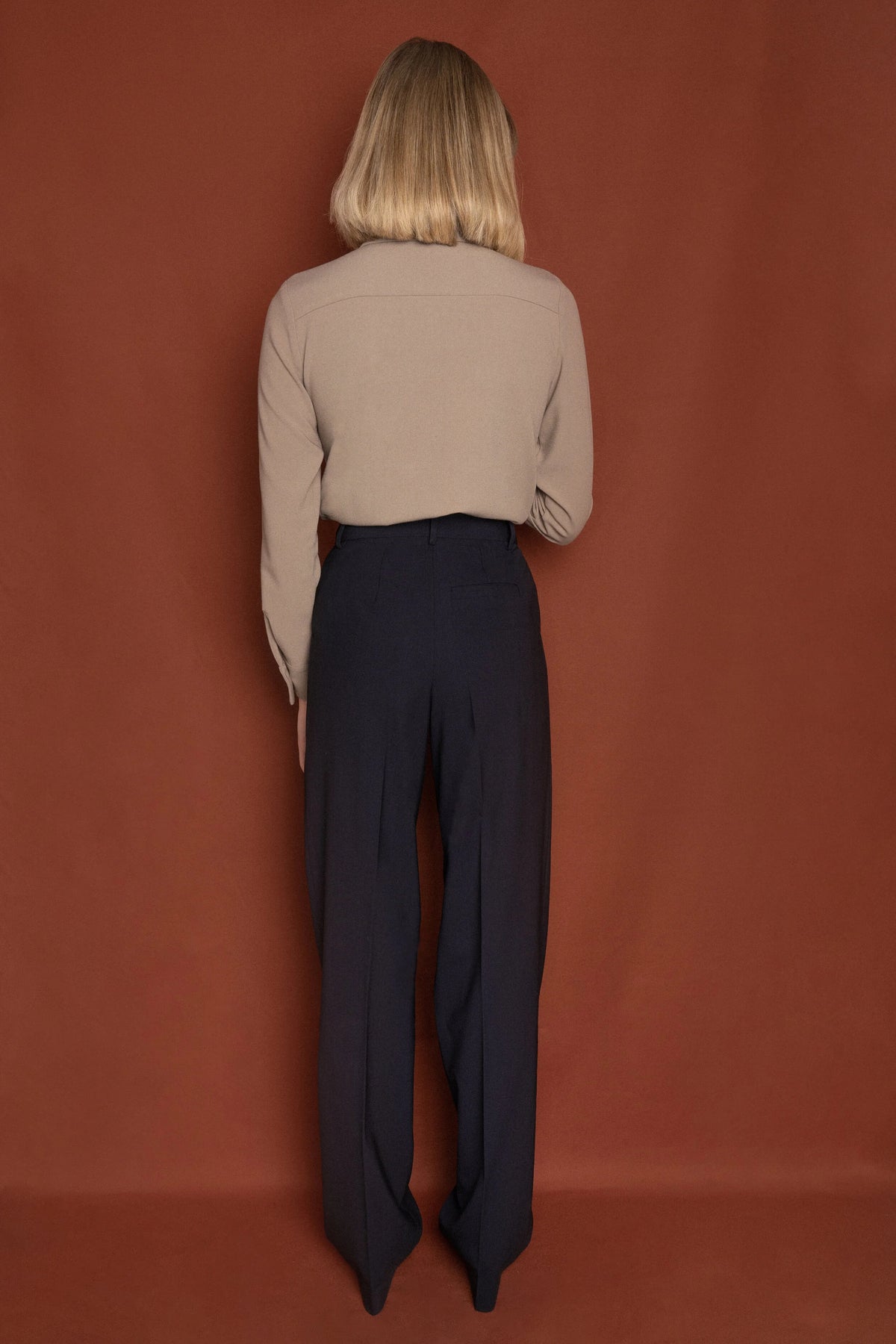 The Chloé Shirt in Taupe, view 4