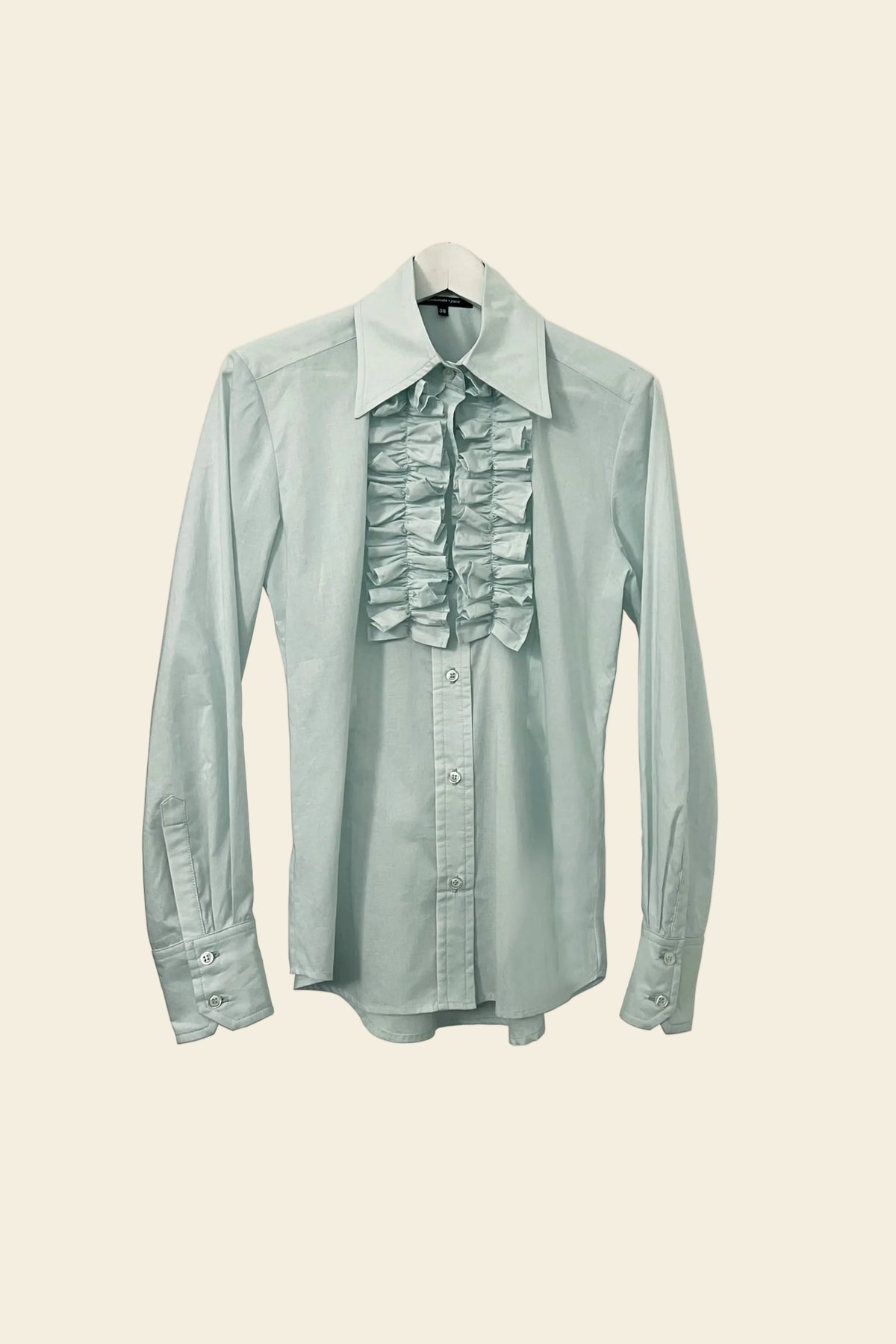 La Chemise à Jabot aqua, vue 1