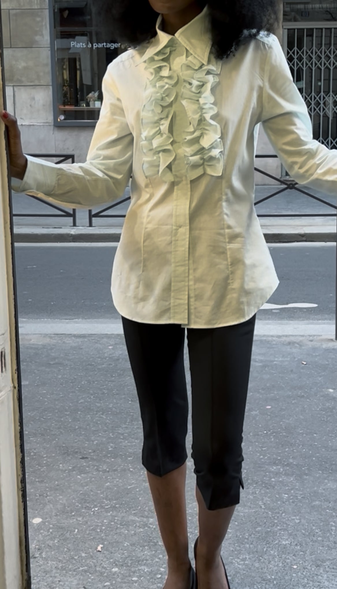 La Chemise à Jabot aqua, vue 3