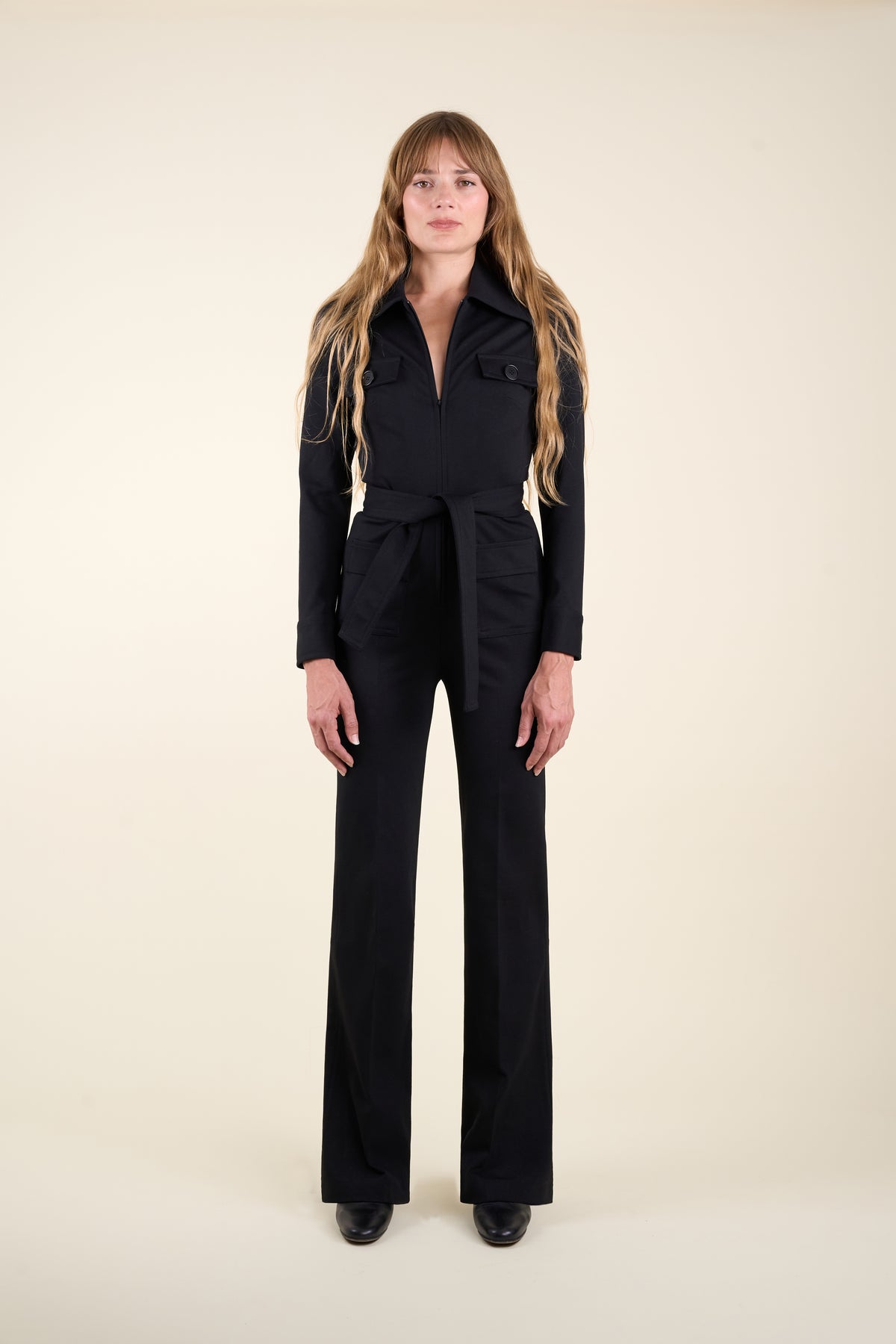 La Combinaison Pantalon Patti Jersey noire-thumbmail-3
