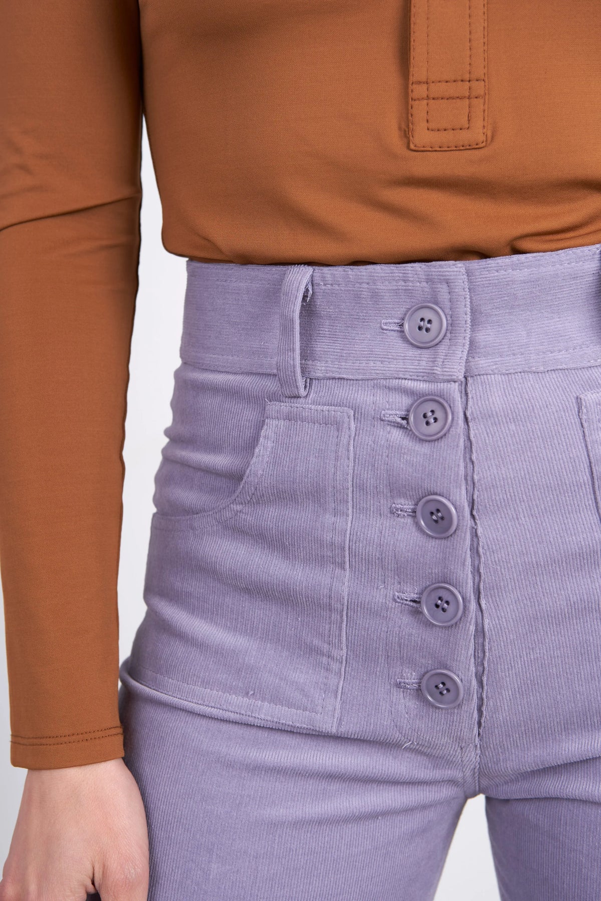 Le Pantalon Joplin Velours lilas, vue 6