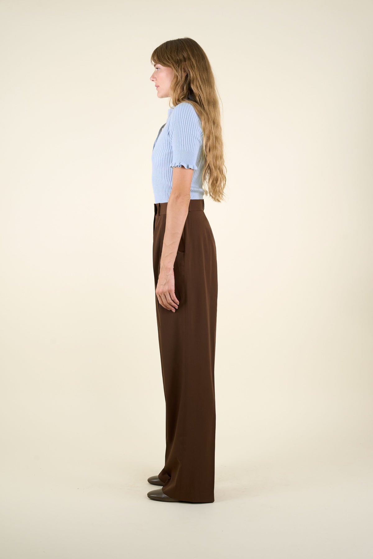 Le Pantalon Yves marron, vue 4