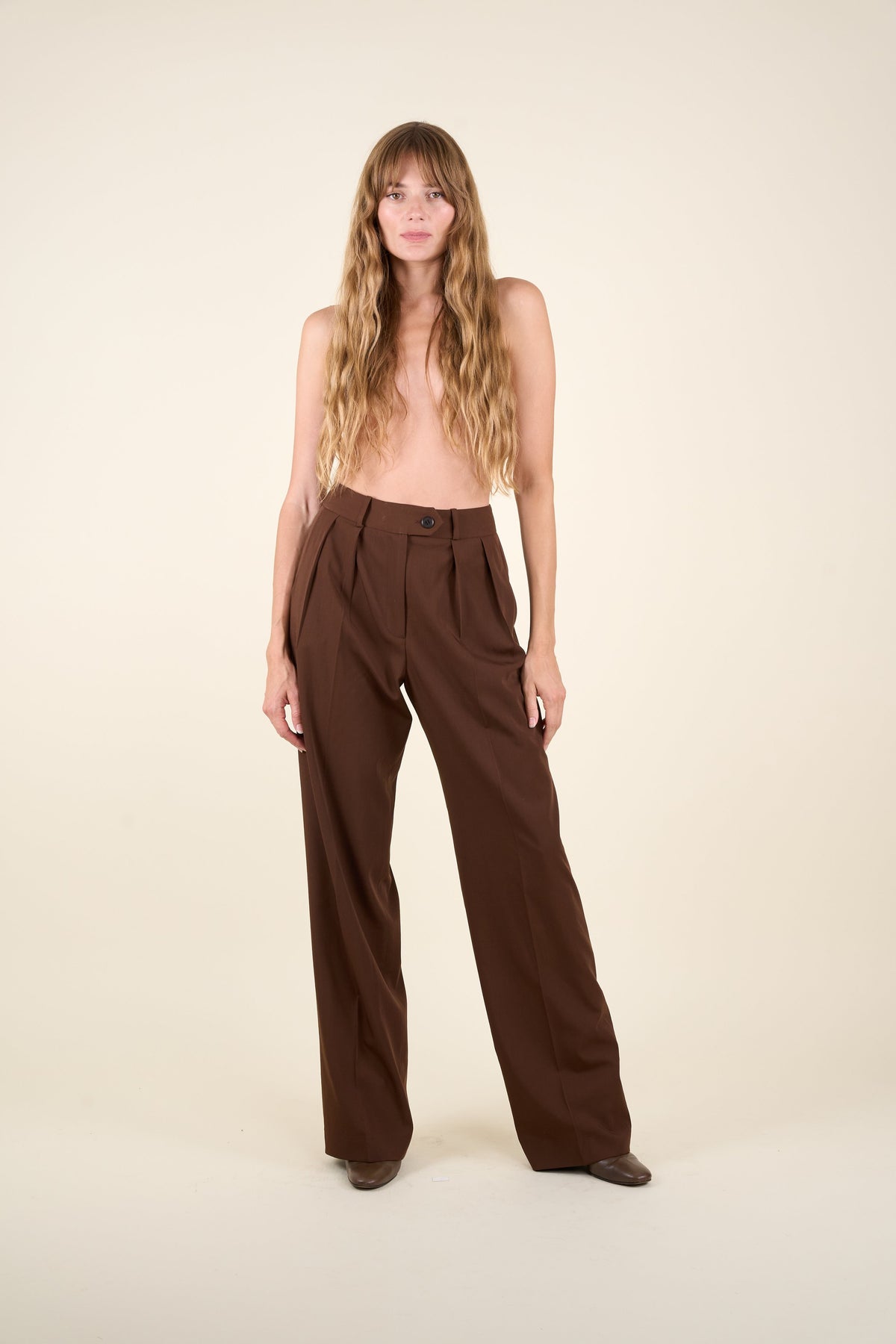 Le Pantalon Yves marron, vue 6
