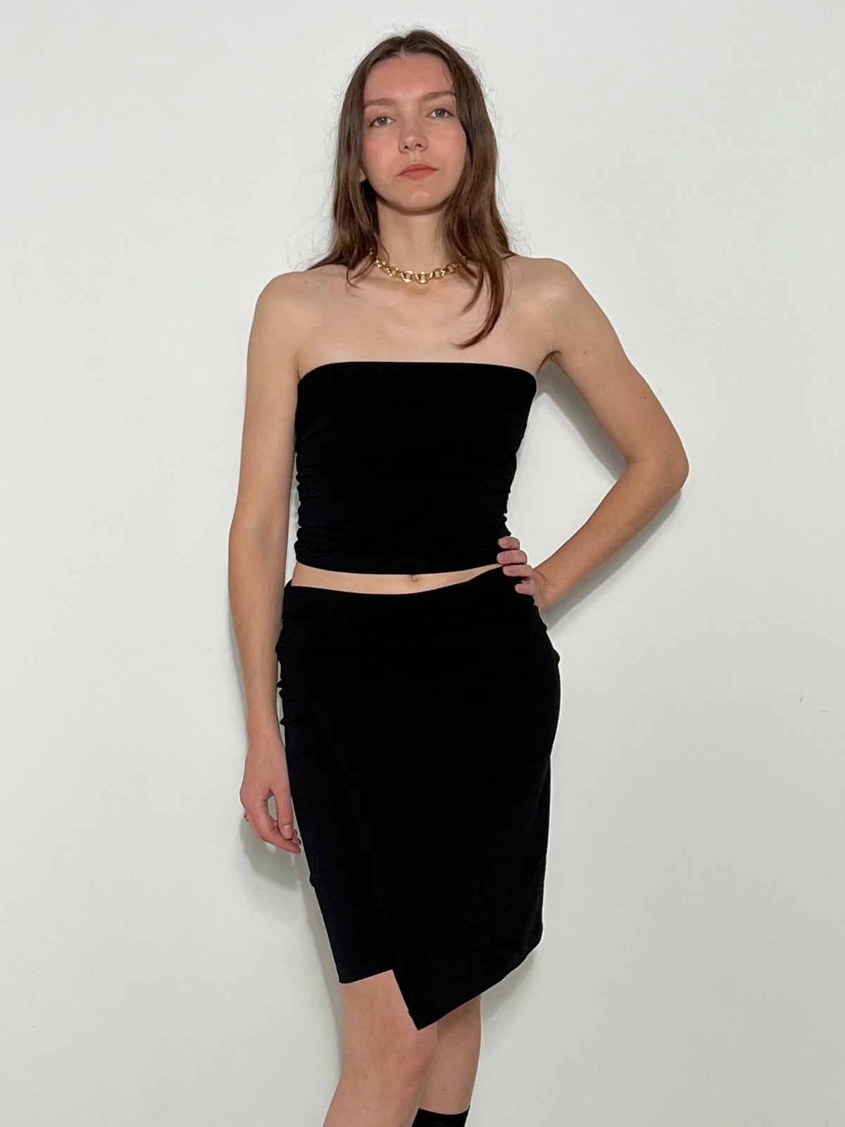 La Jupe Double Jersey noire, vue 1