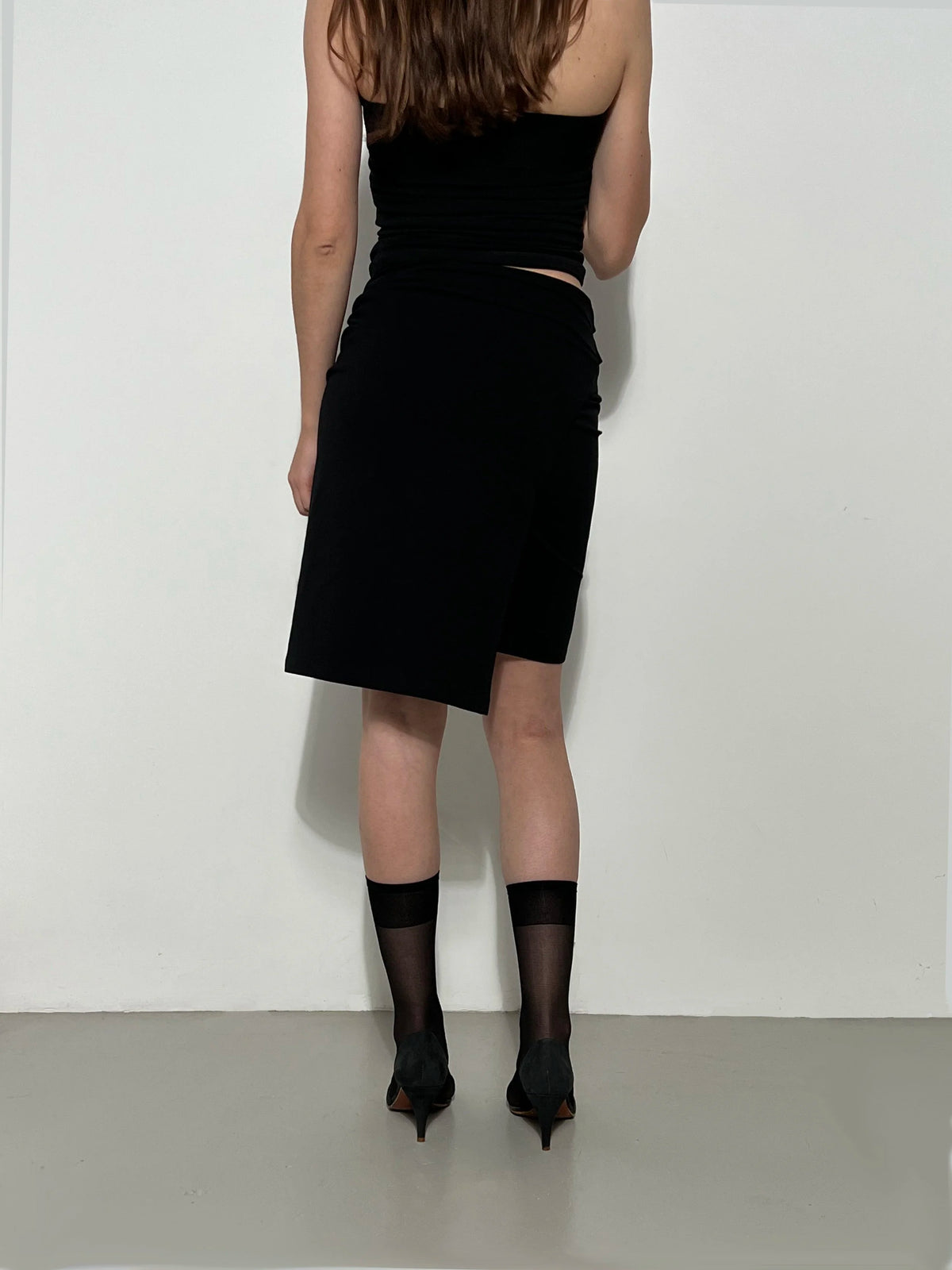 La Jupe Double Jersey noire, vue 3