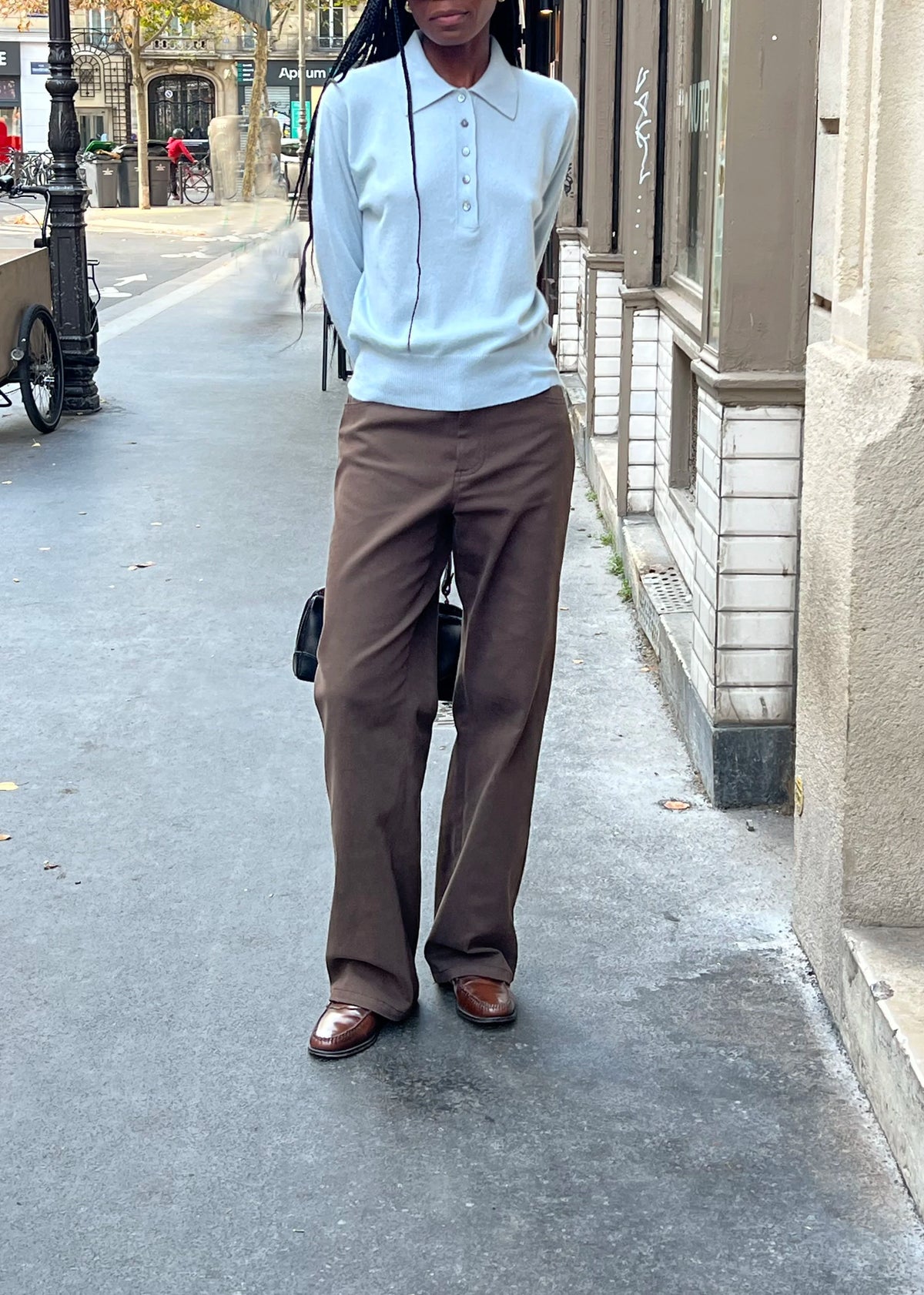 Le Jean Vito brun cacao, vue 3