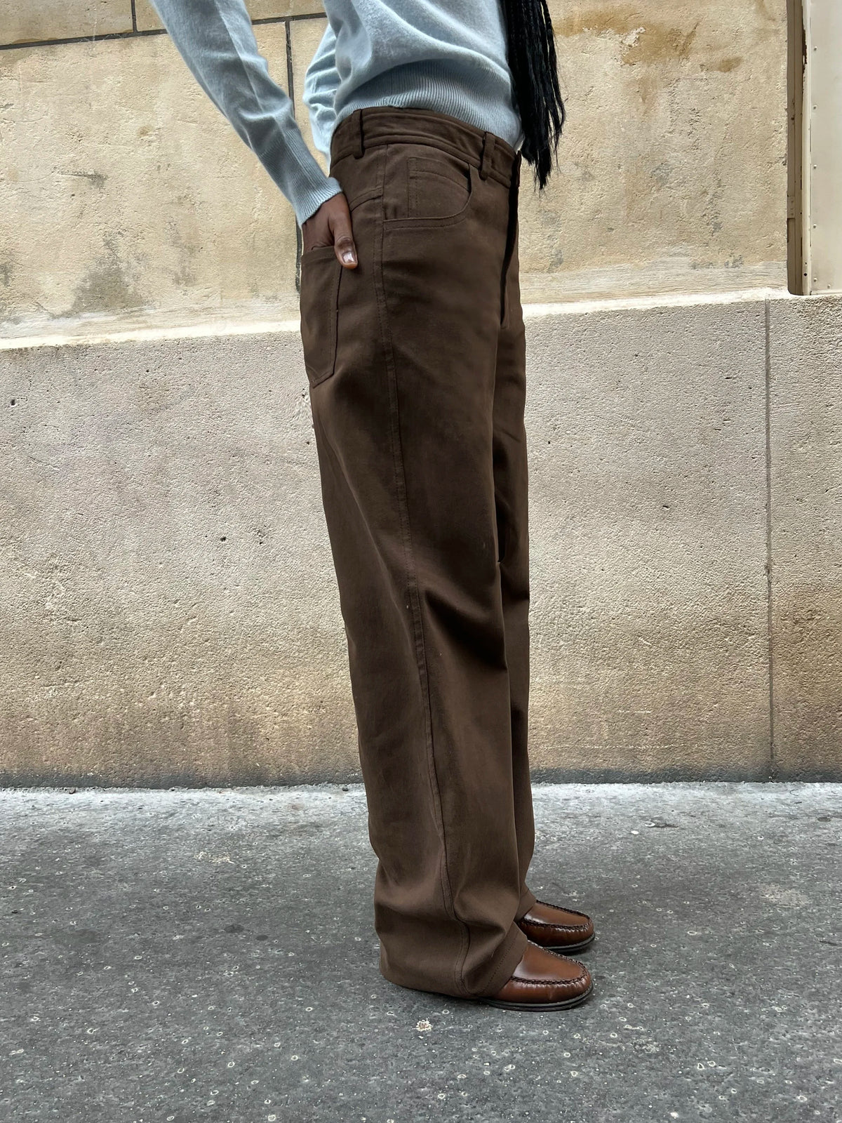 Le Jean Vito brun cacao, vue 4