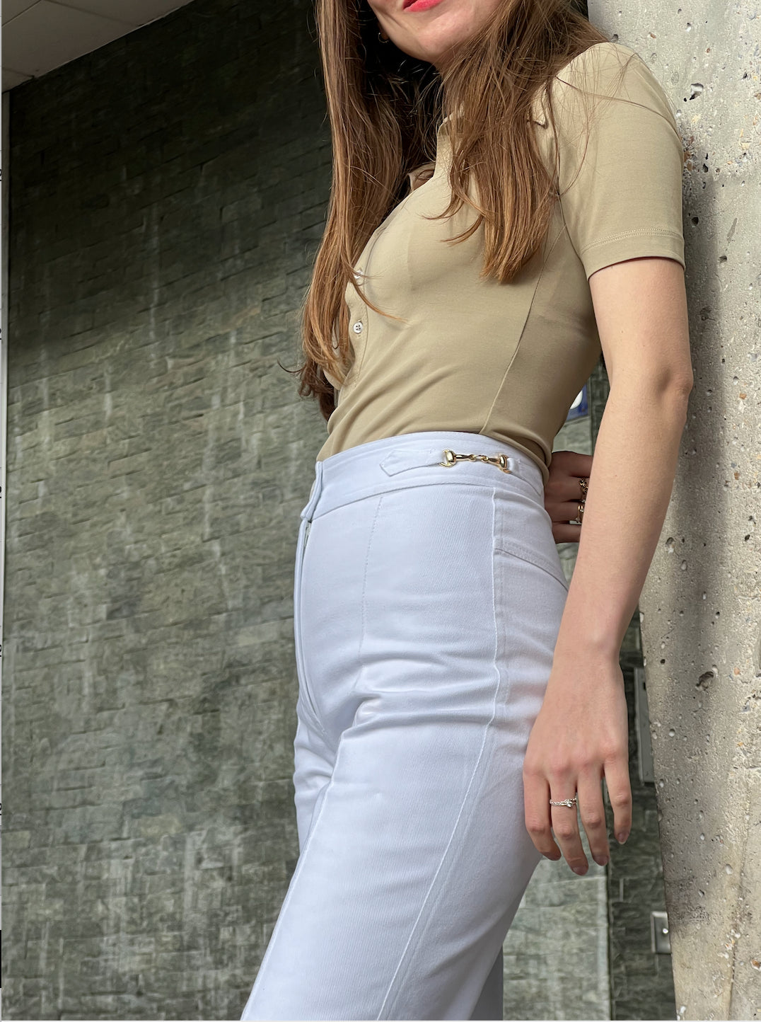 Le Jean Joy denim blanc, vue 3