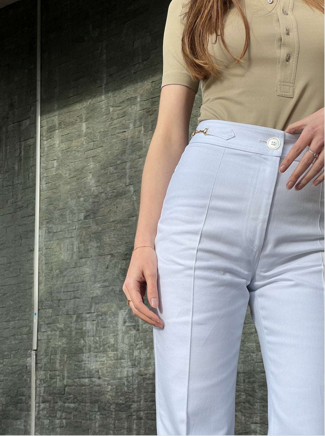 Le Jean Joy denim blanc, vue 4