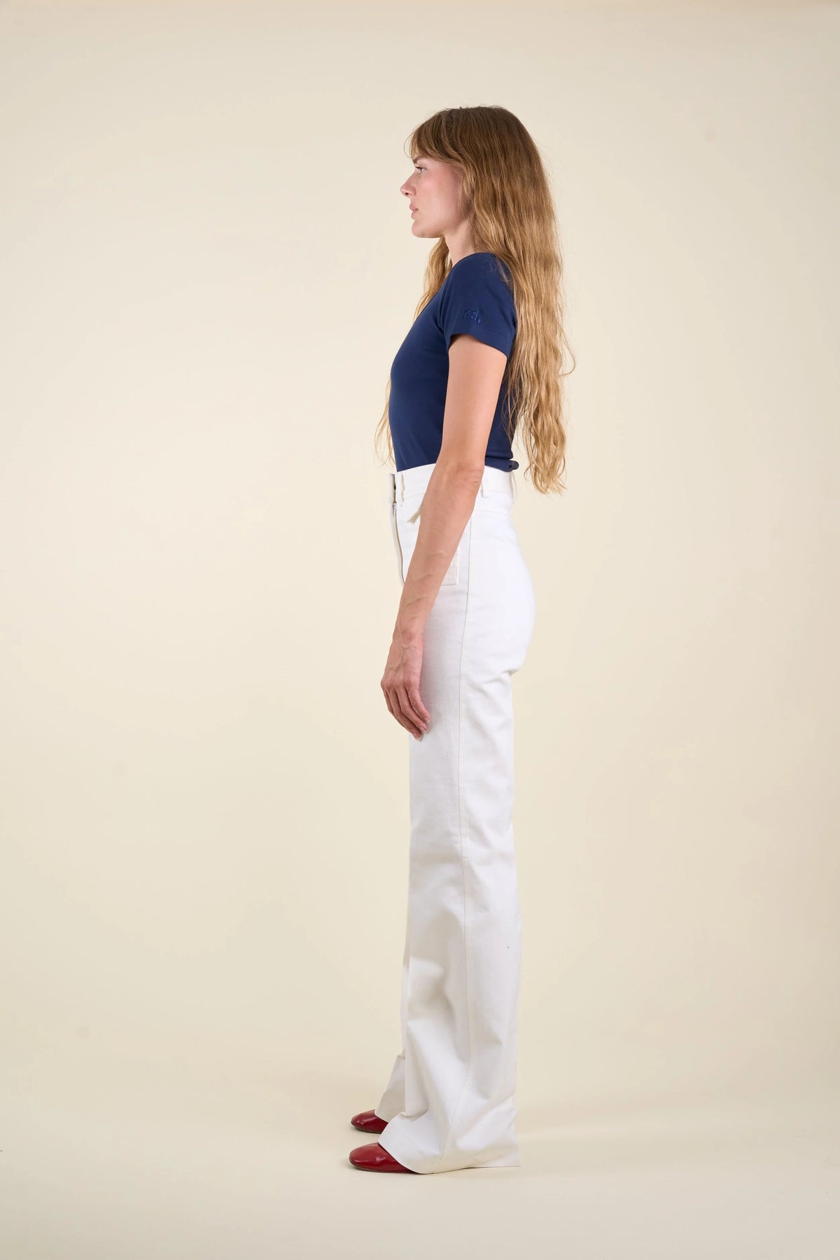 Le Jean Judy denim blanc, vue 3