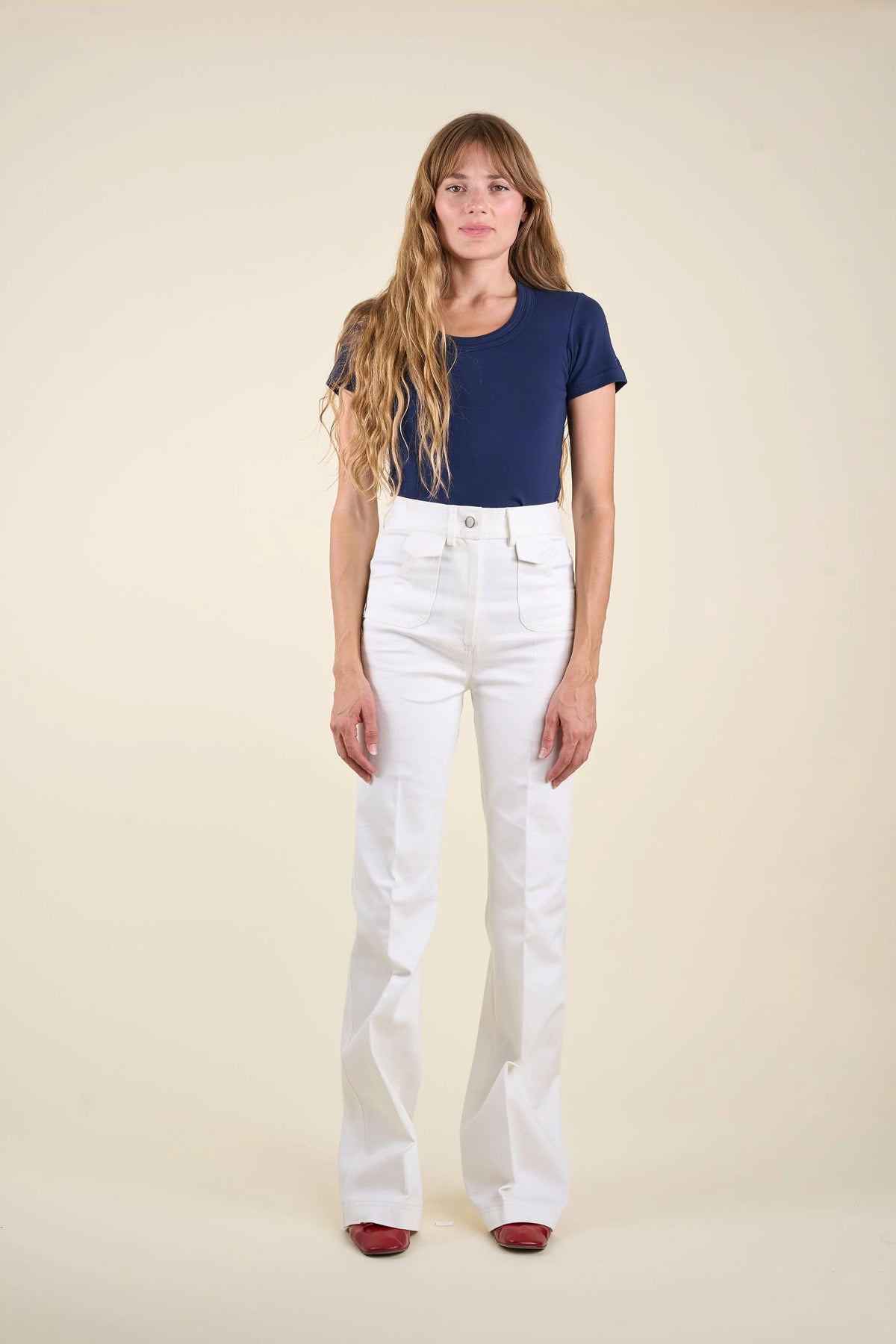Le Jean Judy denim blanc, vue 4