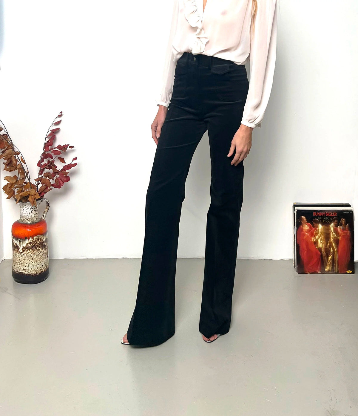 Le Pantalon Judy Velours noir, vue 3