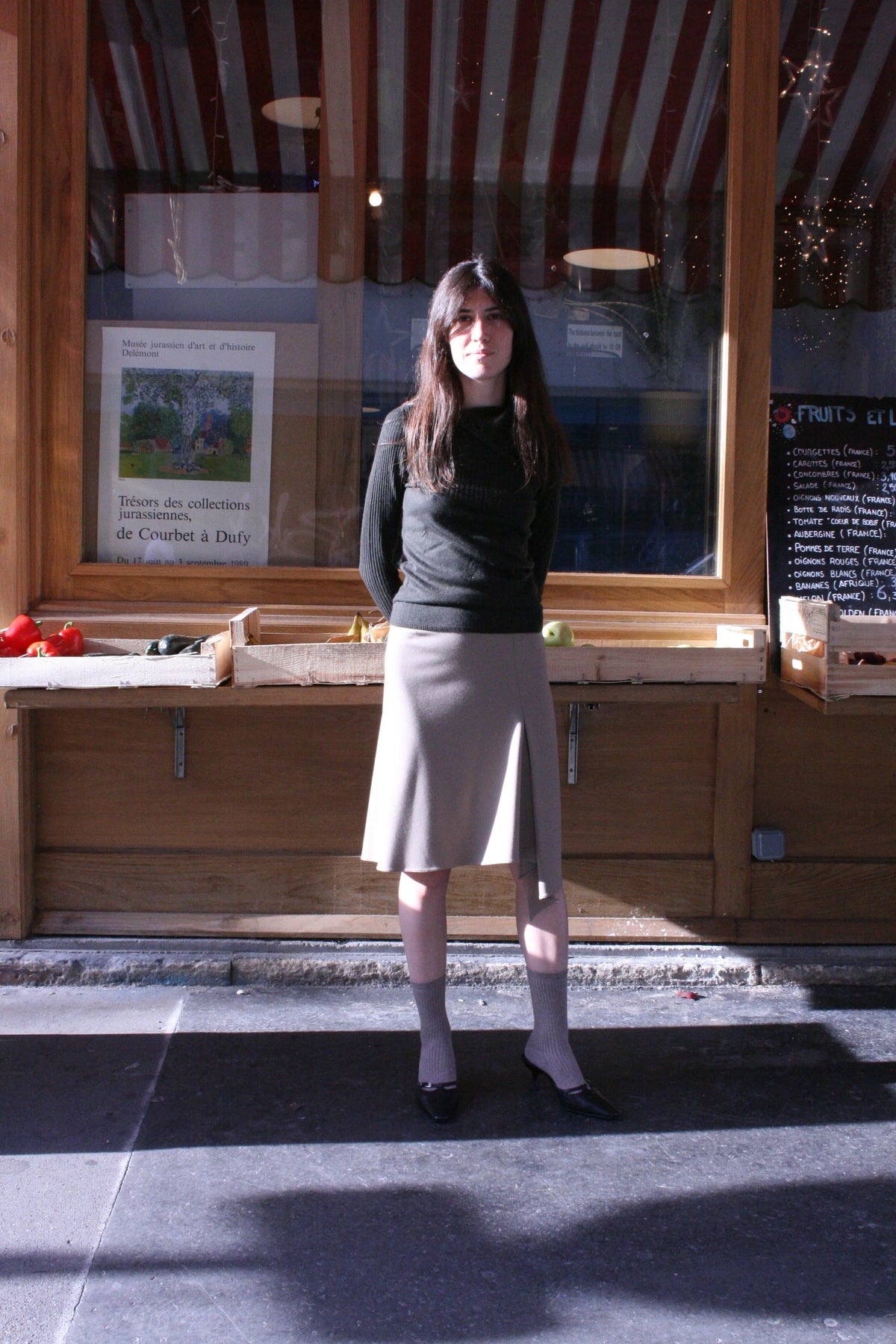 La Jupe Eline taupe, vue 1