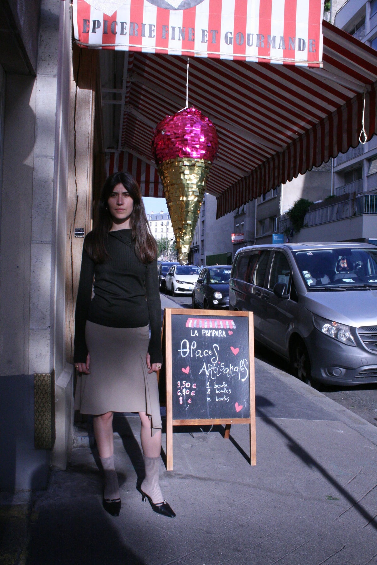La Jupe Eline taupe, vue 5