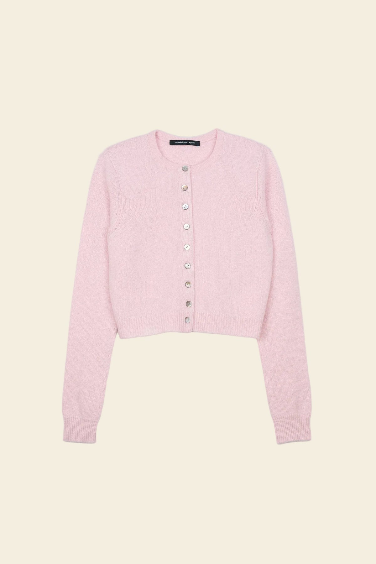 Le Cardigan Buci rose, vue 1