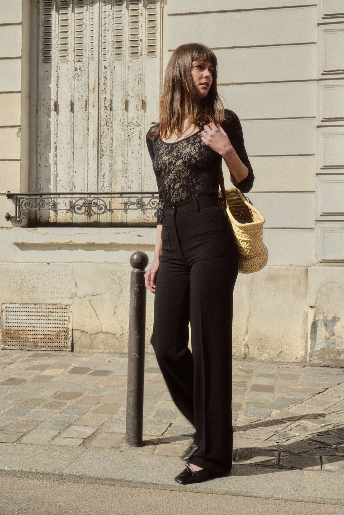 The Jeanne Pants in Black, view 7