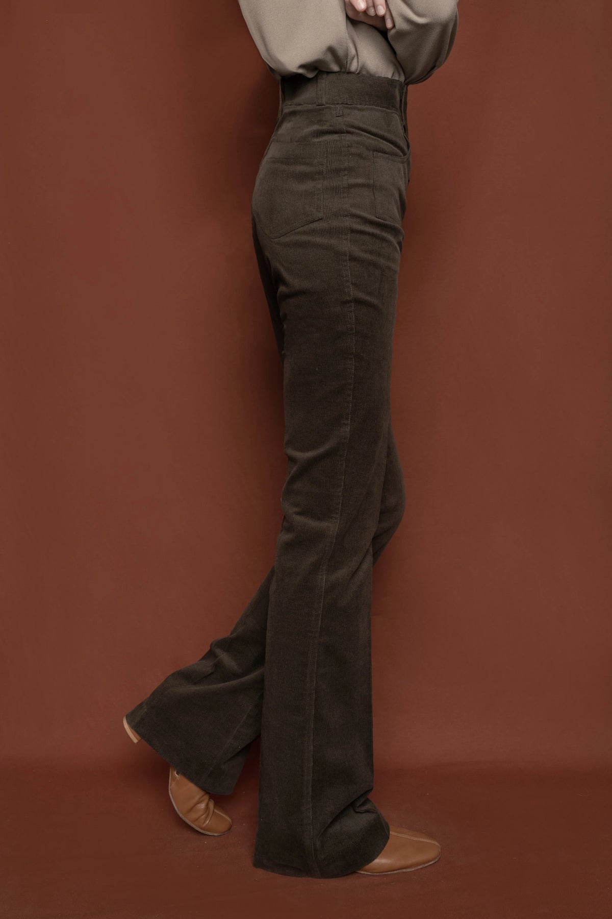Le Pantalon Joplin Velours tourbe, vue 2