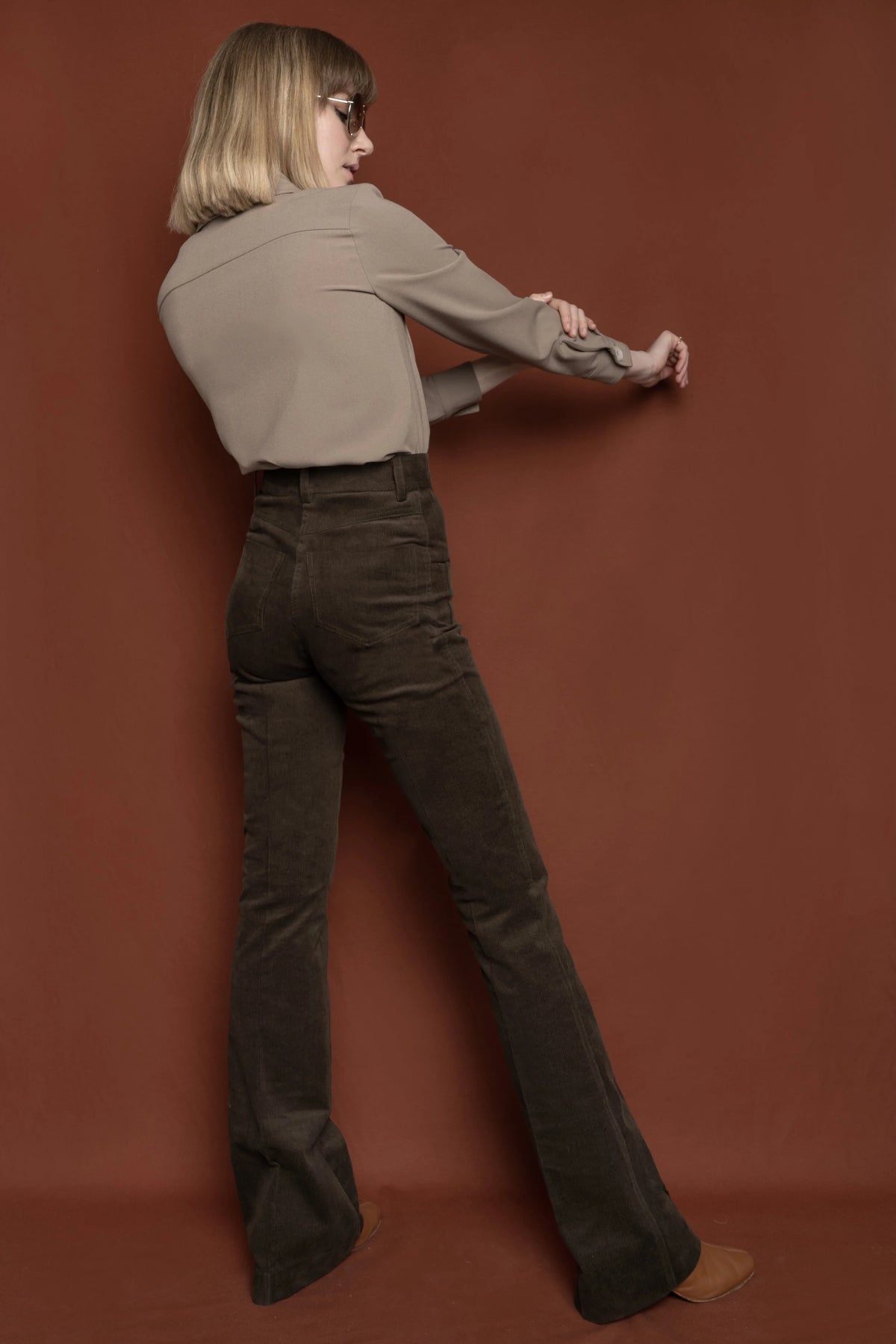 Le Pantalon Joplin Velours tourbe, vue 3