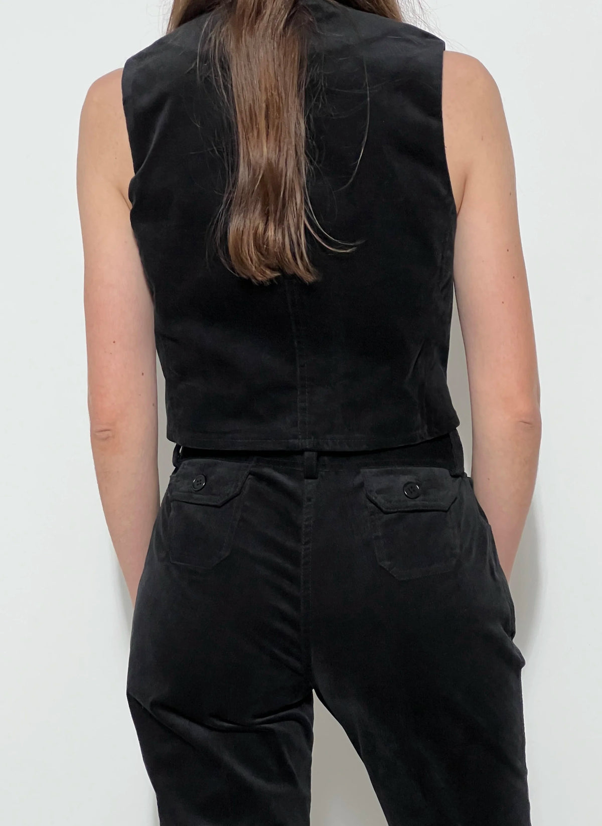 Le Pantalon Jackson Velours noir, vue 2