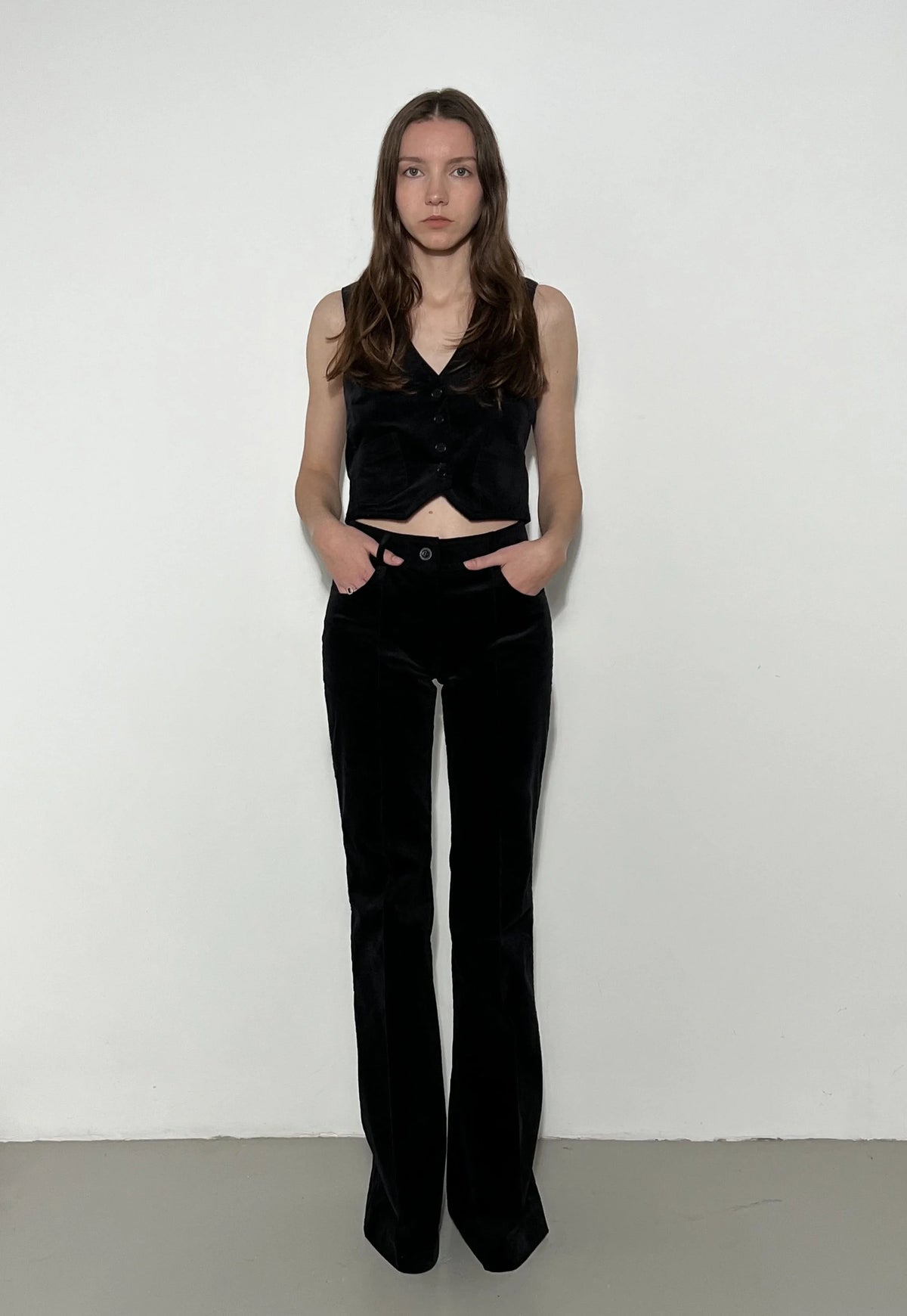 Le Pantalon Jackson Velours noir, vue 3