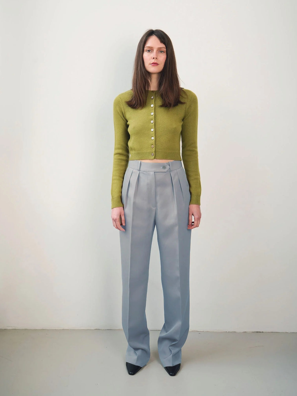 Le Pantalon Yves gris bleu, vue 1