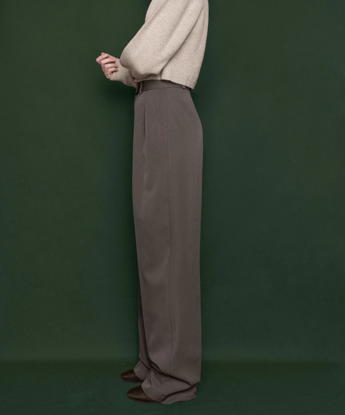 Le Pantalon Yves gris taupe, vue 2