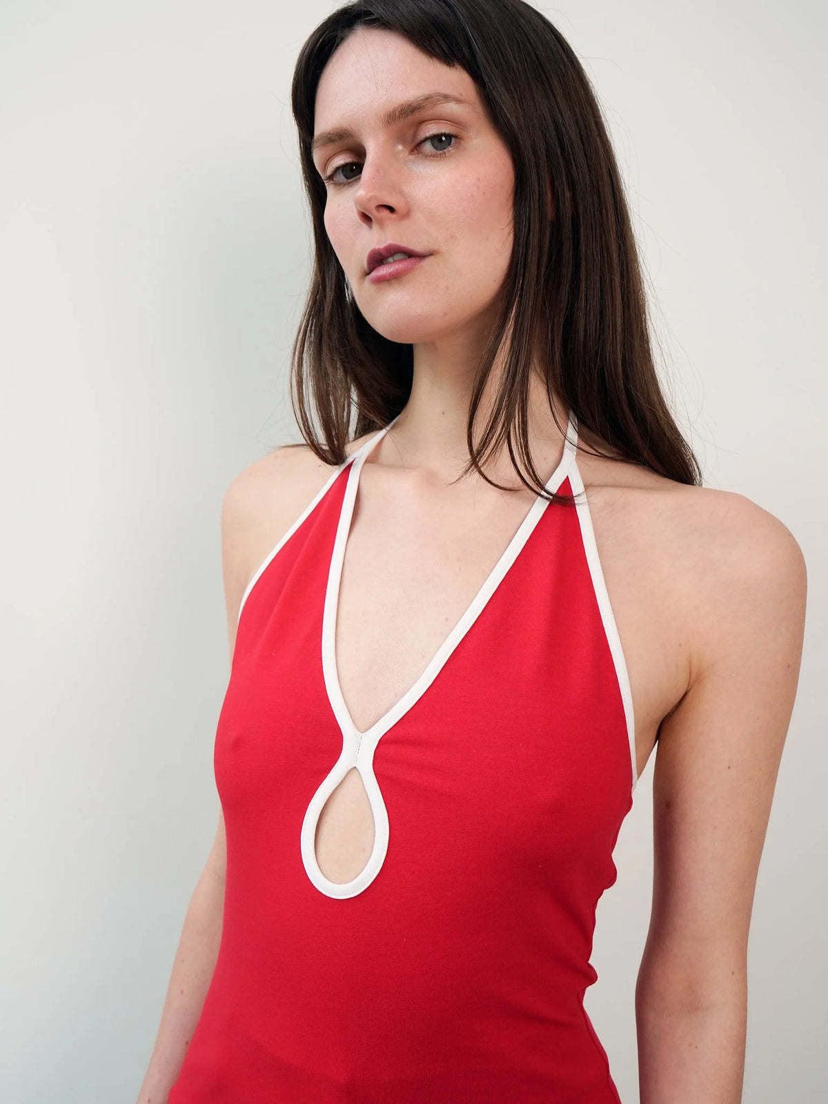 Le Top Dos Nu rouge et blanc, vue 2