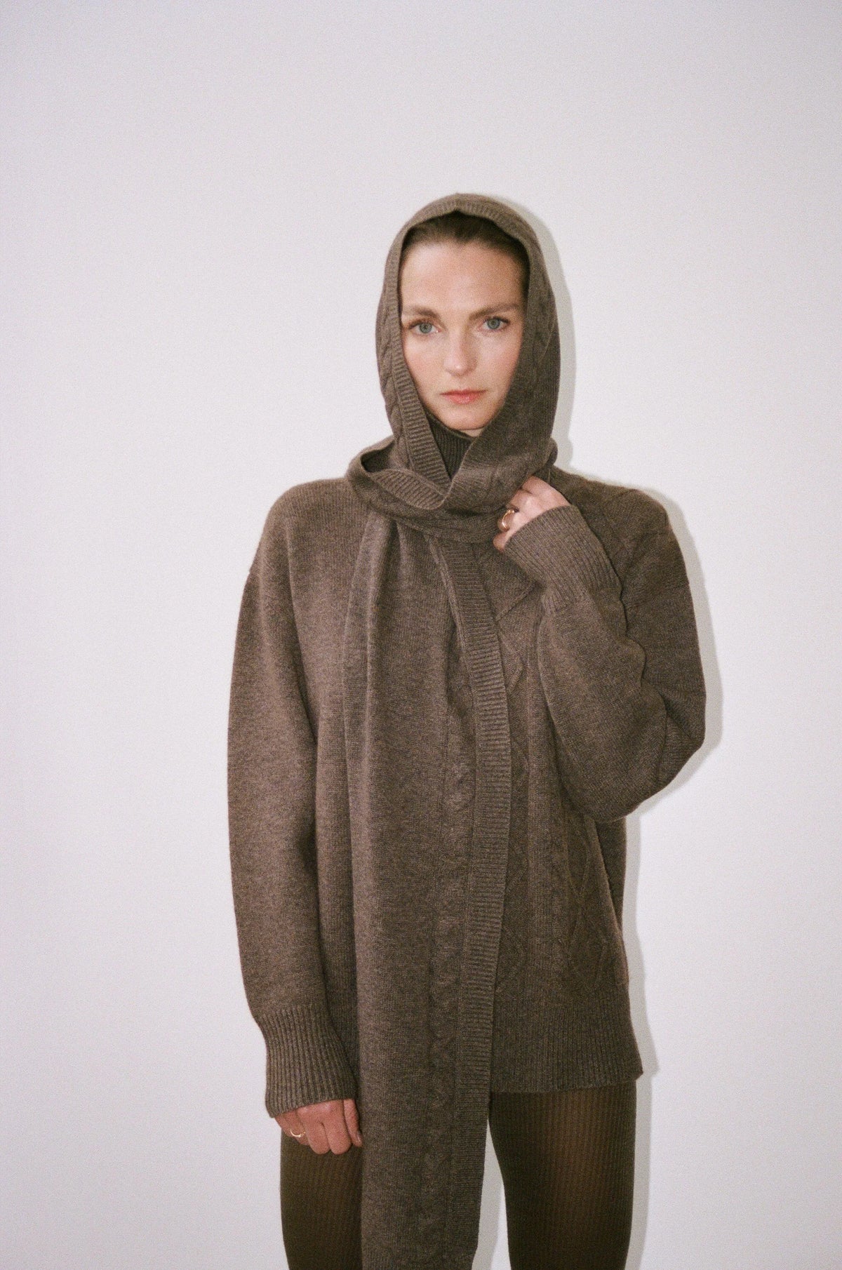 Le Pull Chloé brun chiné, vue 2
