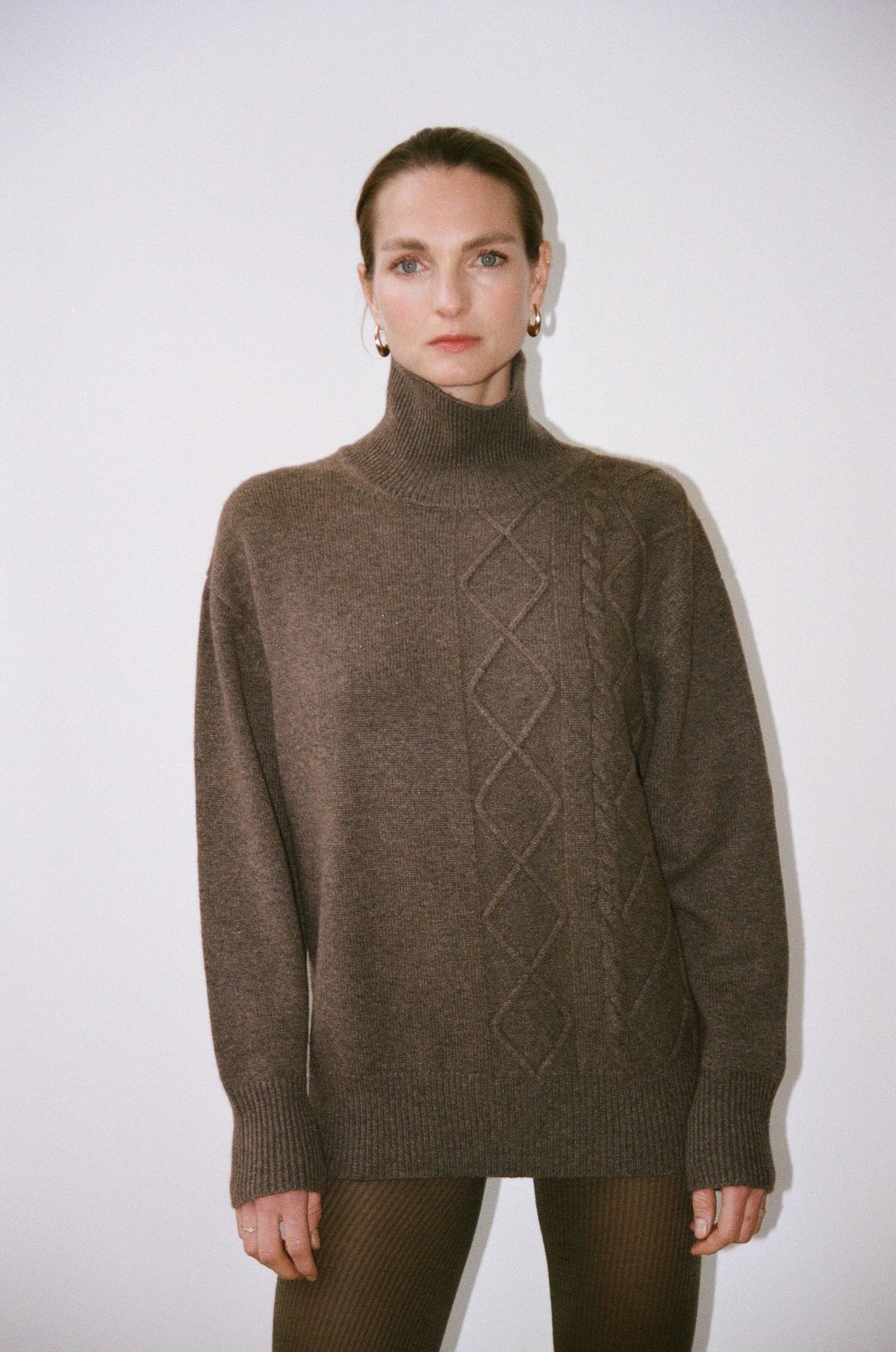 Le Pull Chloé brun chiné, vue 4