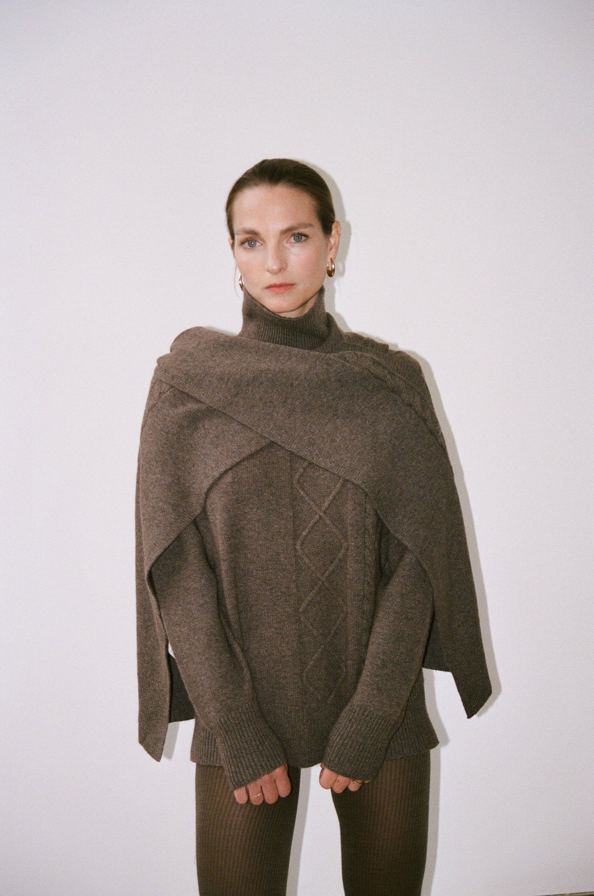 Le Pull Chloé brun chiné, vue 5