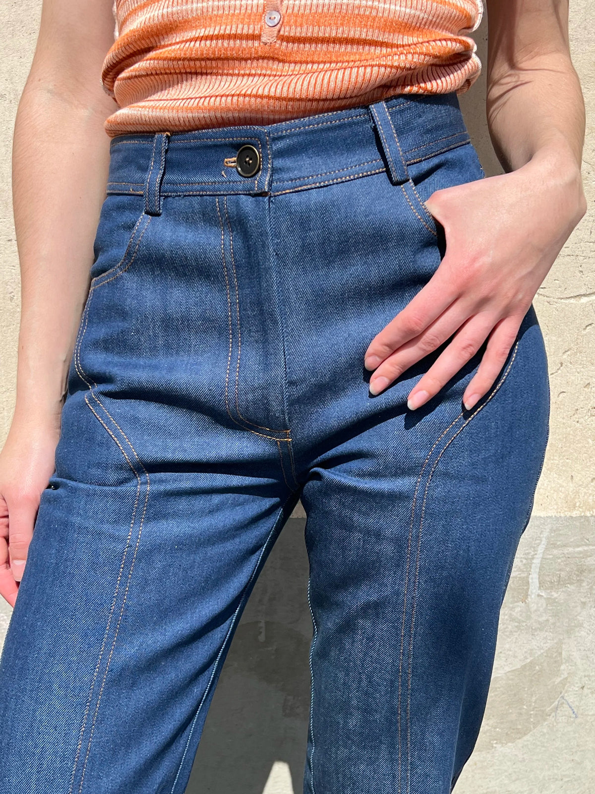 The Joey Jeans in Denim Blue, view 3