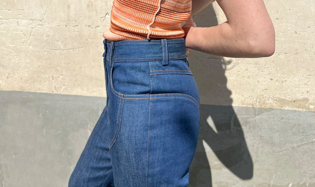 The Joey Jeans in Denim Blue, view 7