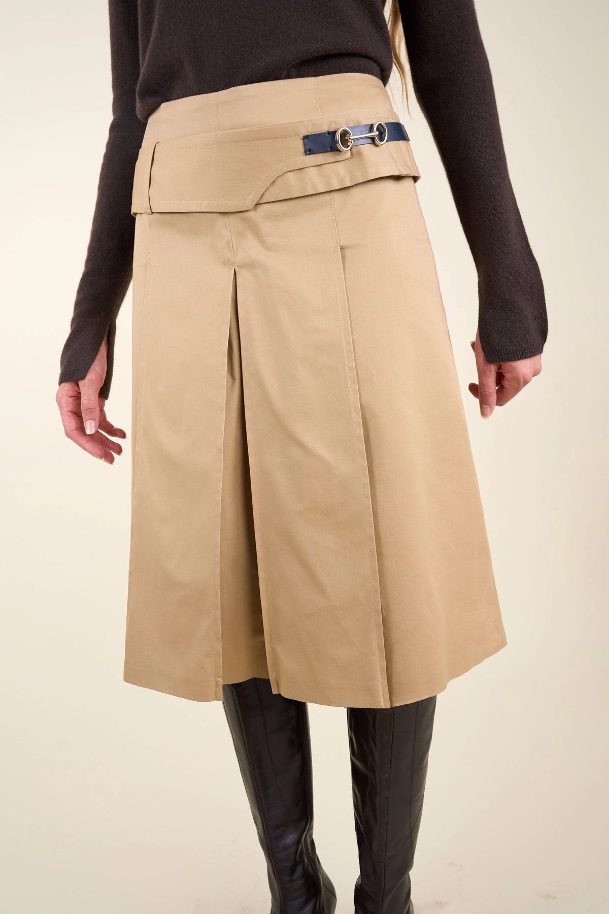 La Jupe Plissée beige chaud, vue 2