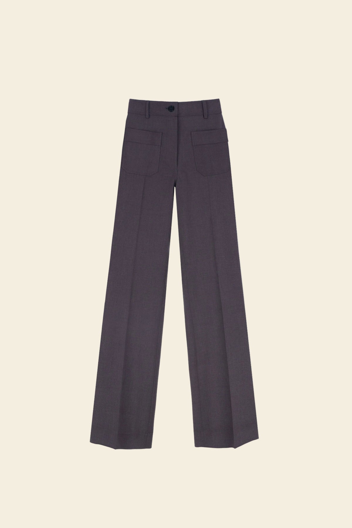 Le Pantalon Jeanne aubergine, vue 1