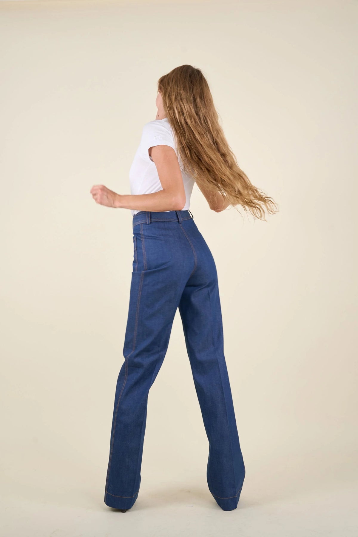 Le Jean Jeanne denim bleu, vue 2
