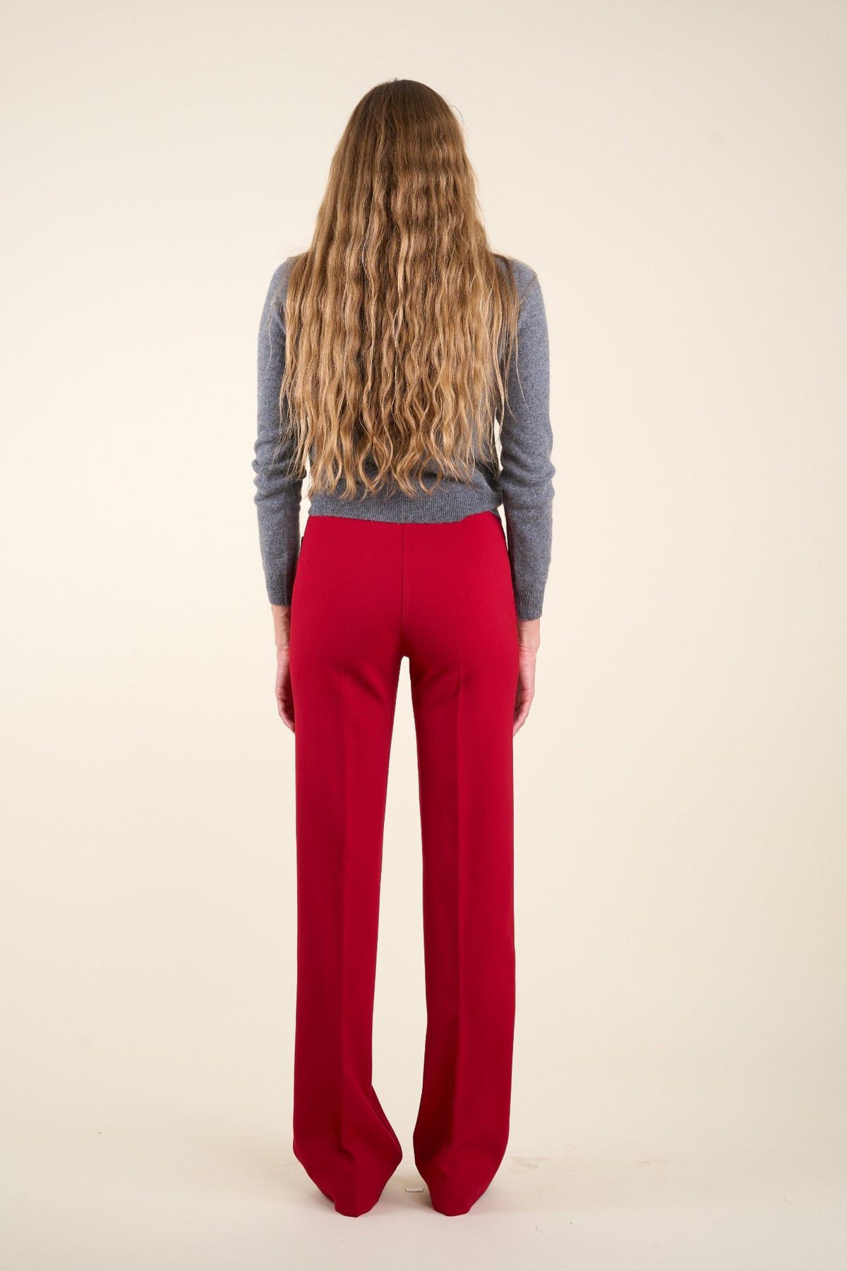 Le Pantalon Jeanne rouge hermès, vue 4