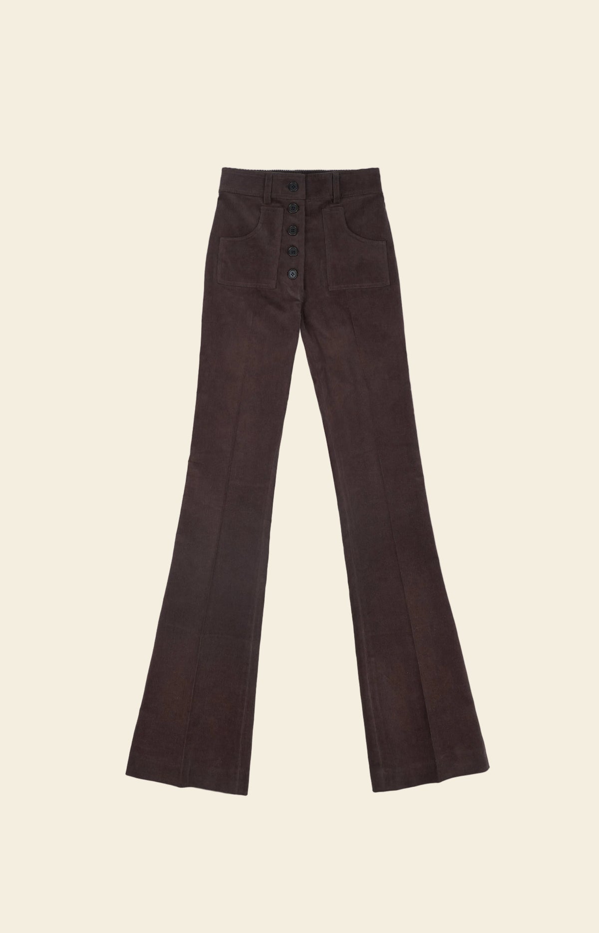 Le Pantalon Joplin Velours brun, vue 1