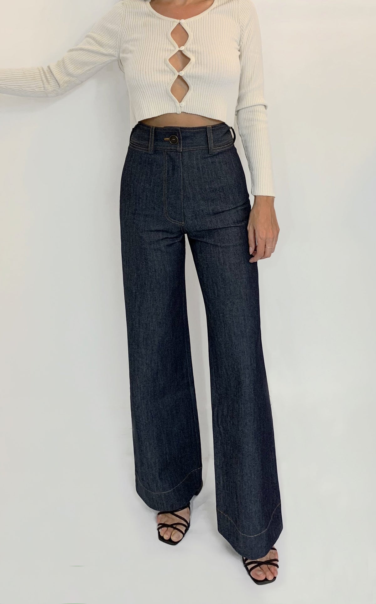 The June Jeans in Raw Denim, view 5