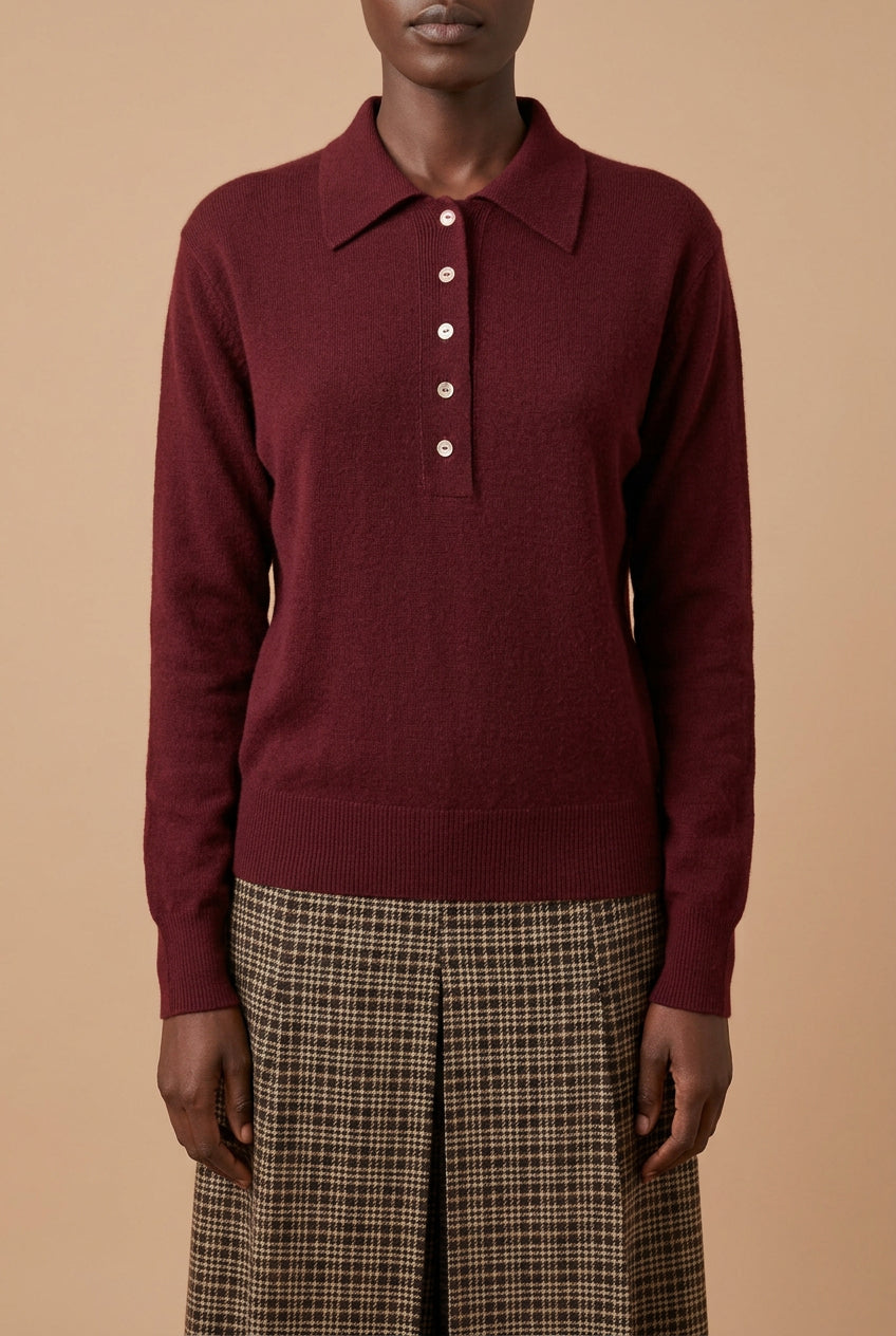 Polo Marcel mulberry, vue 3